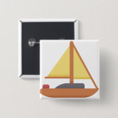 Badge Carré 5 Cm Yatch (Devant & derrière)