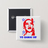 Badge Carré 5 Cm Yo Bama ! 08' étoile (Devant & derrière)