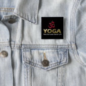 Badge Carré 5 Cm Yoga (En situation)