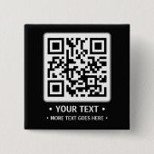 Badge Carré 5 Cm Your Business QR Code (Devant)