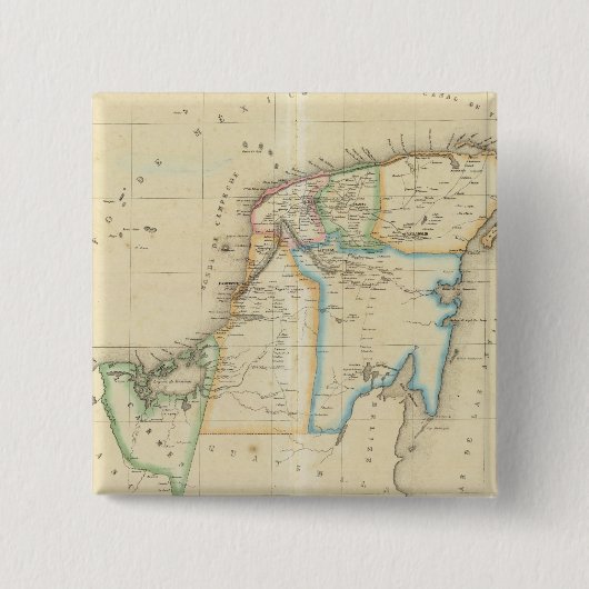 Badge Carré 5 Cm Yucatan, Mexique (Devant)