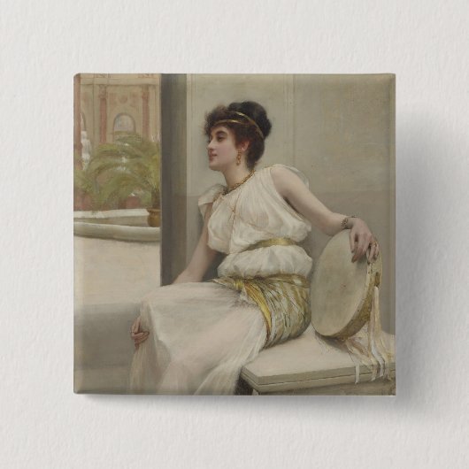Badge Carré 5 Cm Zara, une fille de danse par Frank Markham (Devant)