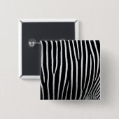 Badge Carré 5 Cm Zebra Skin (Devant & derrière)
