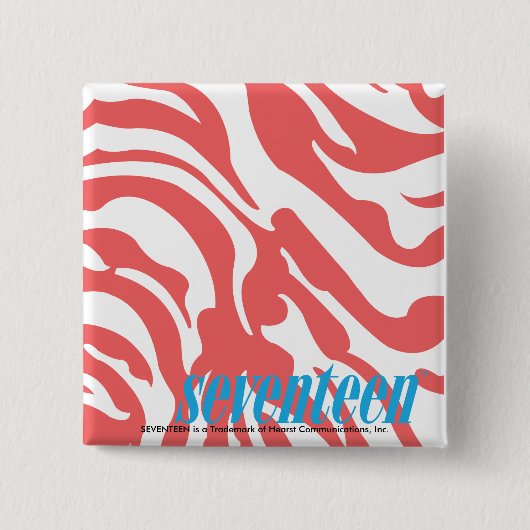 Badge Carré 5 Cm Zèbre LtPink (Devant)