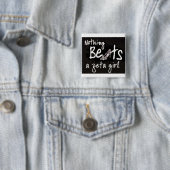 Badge Carré 5 Cm zéta (En situation)