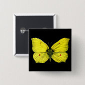 Badge Carré 5 Cm Zitronenfalter (Devant & derrière)