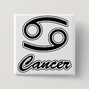 Badge Carré 5 Cm Zodiaque : Cancer