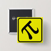 Badge Carré 5 Cm Zone De Traversée De Pi (Devant & derrière)