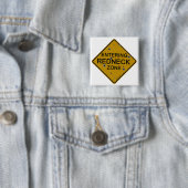 Badge Carré 5 Cm Zone entrante de plouc (En situation)