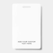 Badge Carte à carter simple et personnalisée QR Code Bus (Arrière)