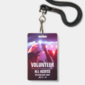 Badge Carte d'accès au Concert Pass (Avant avec lanière)