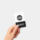 Badge Carte d'accès aux visiteurs du Logo d'affaires per (Manuel / portable)