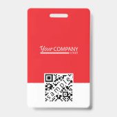 Badge Carte d'accès avec photo et code-barres pour emplo (Arrière)