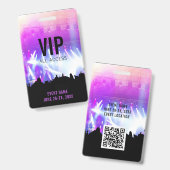 Badge Carte d'accès VIP All Access (Recto et verso)