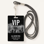 Badge Carte de concert personnalisée VIP All Access Pass (Derrière avec lanière)