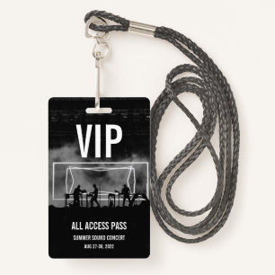 Badge Carte de concert personnalisée VIP All Access Pass