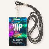 Badge Carte de concert personnalisée VIP All Access Pass (Derrière avec lanière)
