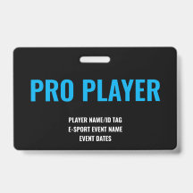 Carte de joueur pro personnalisée Minimaliste Évén