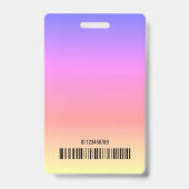 Badge Carte de modèle de code-barres de logo ombré arc-e (Arrière)
