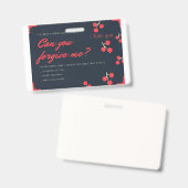 Badge carte de pardon (Avant & arrière)