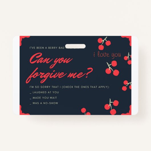 Badge carte de pardon (Devant)