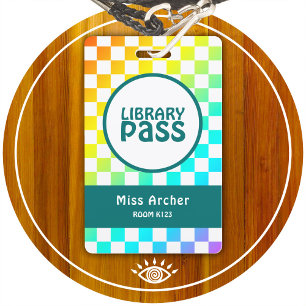 Badge Carte de professeur pour passage aux toilettes de