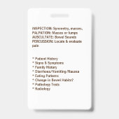 Badge CARTE DE RÉFÉRENCE DES URGENCES ABDOMINALES - Doub (Arrière)