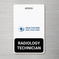Carte de rôle médical de technicien en radiologie