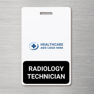 Badge Carte de rôle médical de technicien en radiologie