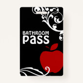 Badge Carte de salle de bain Apple Flouris Classroom pou (Dos)