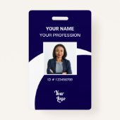 Badge Carte de sécurité de l'employé de la Marine (Devant)