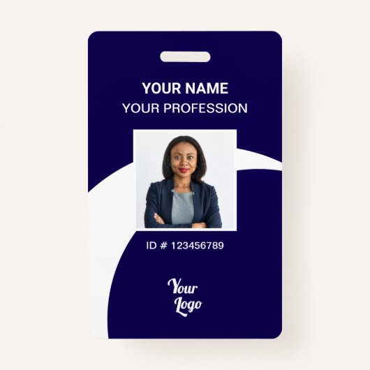 Badge Carte de sécurité de l'employé de la Marine (Devant)