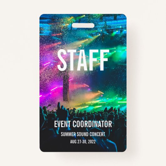 Badge Carte de spectacle VIP All Access Pass - Personnel (Devant)