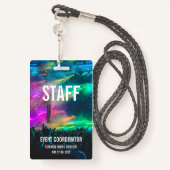 Badge Carte de spectacle VIP All Access Pass - Personnel (Derrière avec lanière)