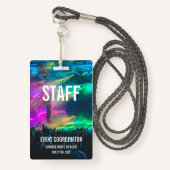 Badge Carte de spectacle VIP All Access Pass - Personnel (Devant avec lanière)
