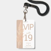 Badge Carte de Table Créative VIP Fête de Mariage avec H (Avant avec lanière)