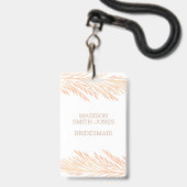 Badge Carte de Table Créative VIP Fête de Mariage avec H (Arrière avec lanière)
