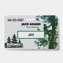 Carte de visite du service d'arbres Bûcheron