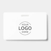 Badge Carte de visite professionnel moderne avec code QR (Arrière)