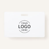 Badge Carte de visite professionnel moderne avec code QR (Dos)