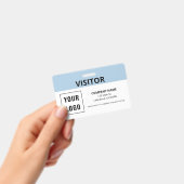 Badge Carte de visiteur ID simple logo (Manuel / portable)