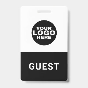 Badge Carte de visiteur personnalisée avec logo d'entrep