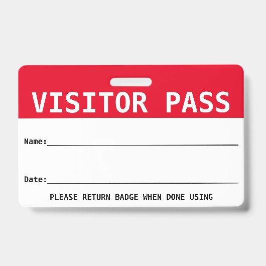 Badge Carte de visiteur réutilisable / Carte de visite - (Avant)