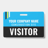 Badge Carte de visiteur Sécurité ID Chantier de construc (Avant)