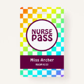 Badge Carte d'enseignant de la salle de bain personnalis (Devant)