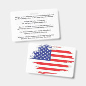 Badge Carte des droits et privilèges légaux (Avant & arrière)