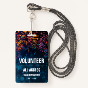 Badge Carte d'événement Volunteer All Access Finale Fi