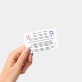 Badge Carte d'exemption de vaccin (À main)