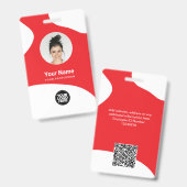 Badge Carte d'ID d'objet Blob moderne personnalisée pour (Avant & arrière)