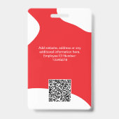 Badge Carte d'ID d'objet Blob moderne personnalisée pour (Arrière)